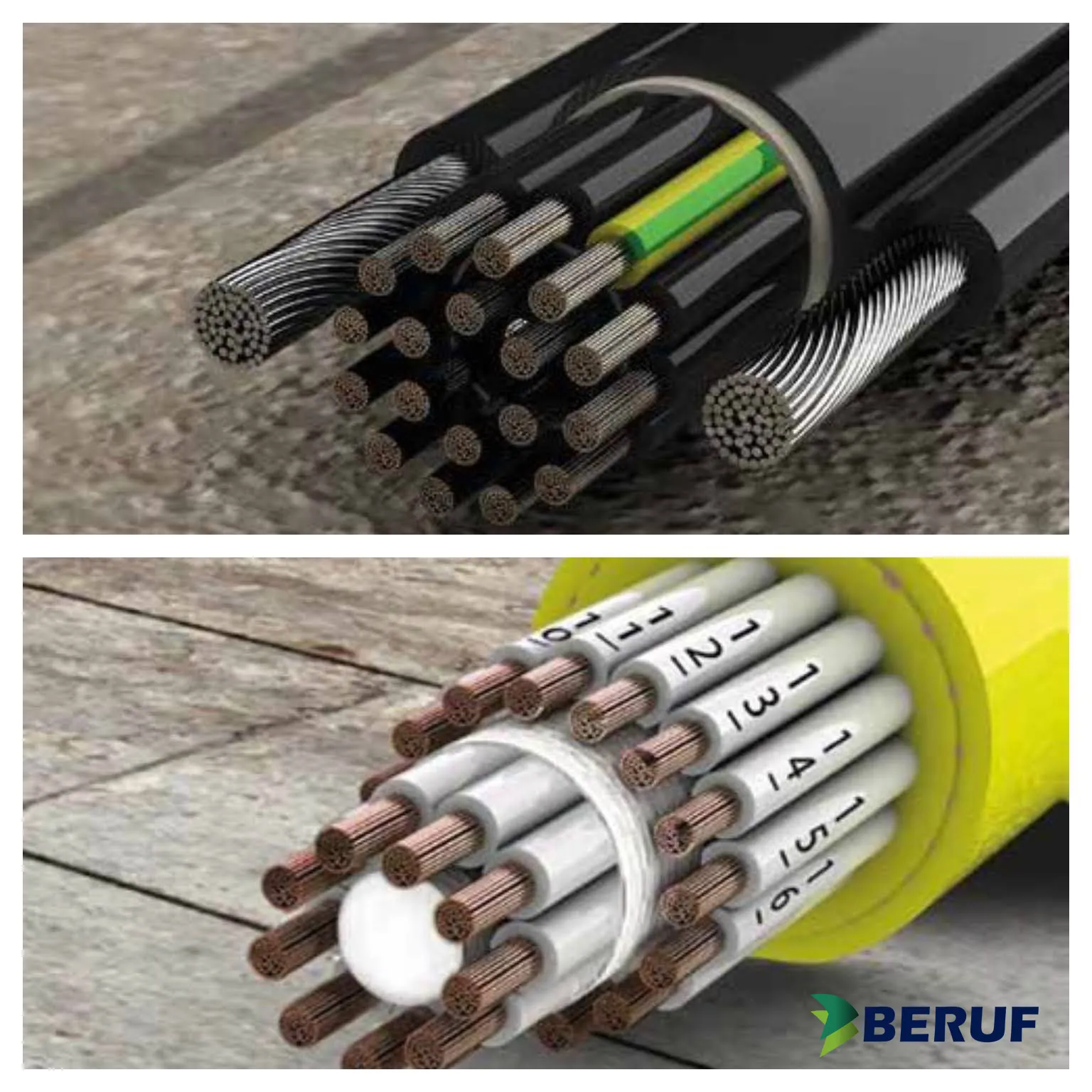 Cabo elétrico super flexível para movimentação em gruas e pontes rolantes