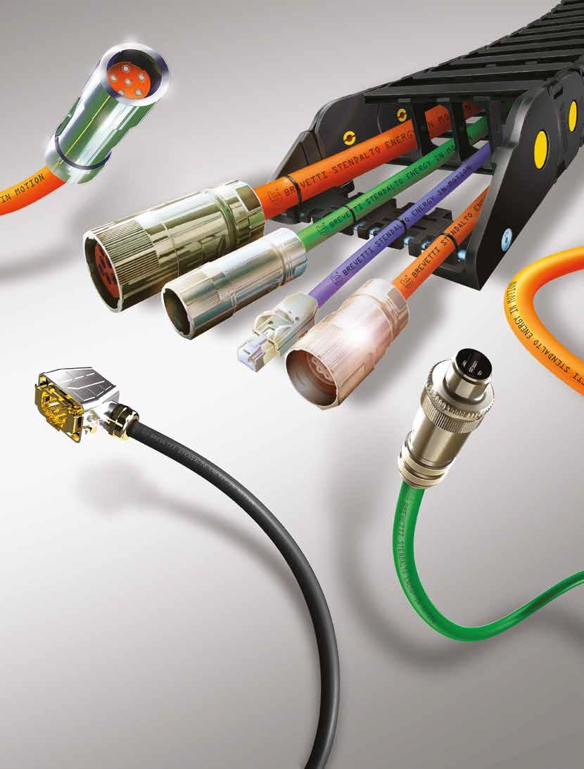 Esteira porta cabos articulada em Nylon e Aço Brevetti Stendalto